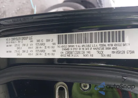 2012 Ram 1500 St from USA, damaged, VIN 1C6RD6KT1CS281120